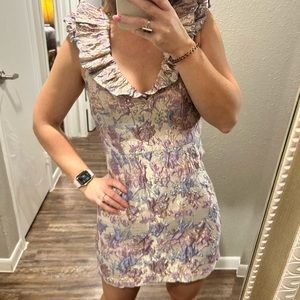 Buddy Love Ruffle Victorian inspired dress with Lurex